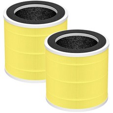 Purivortex PX500 공기 청정기용 PX500 교체 필터 2팩 화이트, Yellow