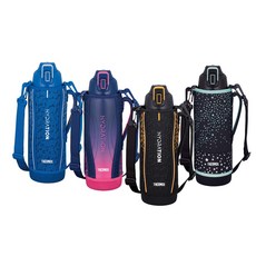 Thermos 膳魔師 真空保冷運動水壺1500ML，大容量保溫瓶，輕巧便攜，運動健身最佳選擇, 粉色藍色漸層, 1個