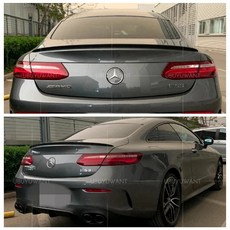 벤츠 W213 쿠페 W238 17-20 ABS 자동차 뒷 트렁크 윙 립 스포일러 호환, 미도색ed Primer
