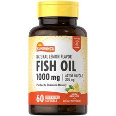 선댄스 피쉬 오일 1000mg 소프트젤, 60정, 1개