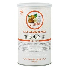 小瓢蟲生機坊天然磨坊 百合杏仁茶600g罐裝，無添加糖，健康沖泡飲品，享受自然風味, 1個