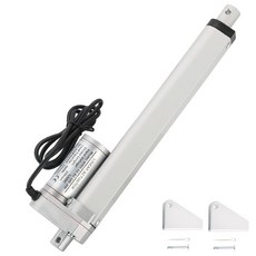 MAOPINER DC12V 8인치 스트로크 선형 액추에이터 장착 브래킷 900N202lbs 최대 10mms 리클라이너 TV 테이블 마사지 베드 전기 소파, 1, 100mm Stroke