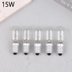5Pcs E14 소금 램프 글로브 전구 10/15/20/25W 220V 230V 백열 냉장고 오븐 교체, 02 15W