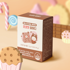 스카이밀크 우리아이 뼈건강 영양제 초코맛칼마디, 1박스, 90g