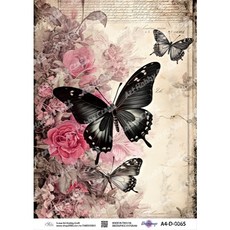 S-mai Art Hobby Craft 蝶古巴特拼貼專用紙 A4棉紙 藝術拼貼素材