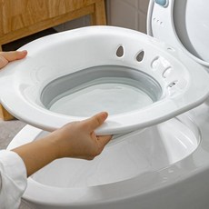 접이식 좌욕기 가정용 좌욕 임산부 좌욕대야 온욕 폴딩 좌욕기 변기 M11045, 1개