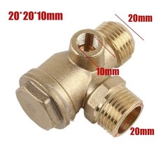1/2" X 1/8"-내부 직접 공기 압축기 체크 밸브 3 포트 황동 수나사 커넥터 도구, 01 check valve, 1) check valve, 1) check valve