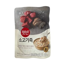 햇반 소고기죽, 420g, 6개