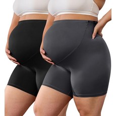 본비고 버터클라우드 임산부 반바지 오버 더 벨리 - 5인치 플러스 사이즈 임신 바이커 여성 운동 요가 L-5XL