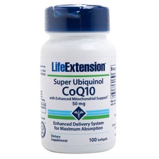 LIFE EXTENSION 輔酶CoQ10軟膠囊 50mg, 100顆, 1罐