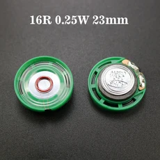 YUXI 초박형 스피커 초인종 경적 장난감 자동차 16 ohms 0.5W 21 23 27 29 36 40 mm 직경 1 개, 01 16R 0.25W 23mm