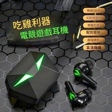 電競遊戲耳機 無線入耳式藍芽耳機 低延遲 炫彩燈光, pro8s電競遊戲耳機, 如圖