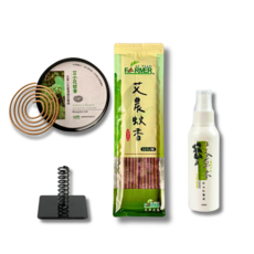 艾草之家 艾草精油防護液 (100ml) 臺灣製造 居家運動旅遊必備, 1個, 【防護液+蚊香棒+艾小花】贈蚊香棒座
