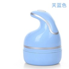 애견용품 고양이 강아지 기계 정리 화이트 털 마사지 전동, 1개, B. 하늘색