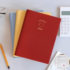 2026 날짜형 가계부 가름끈 지출 예산 정리 선물, 레드