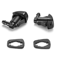 Unifizz 전면 앞유리 와셔 노즐 교체 OEM# 85381-AE020 스프레이 제트 키트 토요타 2004-2010 시에나 2005-2012 코롤라 2004-2008 2개 1, Unifizz 전면 앞유리 와셔 노즐 교체 OEM# 8