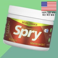 클리어 스프리 츄잉껌 내추럴 시나몬 무설탕 100개입 Xlear Spry Chewing Gum Natural Cinnamon Sugar Free 100 Pieces