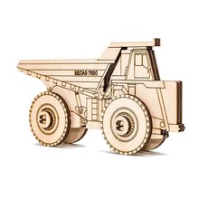 퍼즐피플 EWA 3D목재퍼즐, 3D목재퍼즐 EWA 미니 트럭 BELAZ 2D, 1개, 1피스