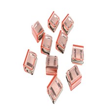 풀지샵 문서고정클립 10개 종이홀더, 플라스틱 퍼플