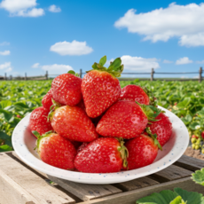 [선물세트급 프리미엄딸기] 타임특가 장인선별고당도설향딸기 초특가할인, 1박스, 1kg (대)