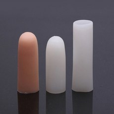 다용도 실리콘골무 손가락보호 검지 발가락보호 늘어나는 핑거글러브, 1개, 스킨톤L(1103-3)