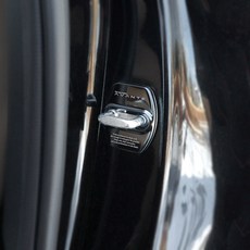 [비브랜드]와이앤유 실내 크롬 도어스트라이커 도어락 커버 오염 부식방지 악세사리 몰딩용품 아반떼CN7 호환, 실버, 1개