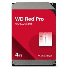 웨스턴 디지털 4TB WD 레드 프로 NAS 내장 하드 드라이브 HDD - 7 200RPM SATA 6GB/s CMR 256MB 캐시 3.5인치 - WD4003FFBX