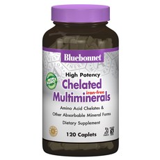 Bluebonnet High Potency綜合螯合礦物質錠, 120顆, 1個
