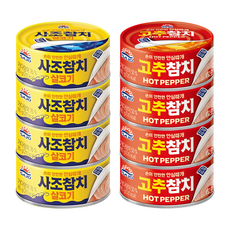 사조 살코기 참치 85g + 고추 참치 85g 참치 세트, 4세트