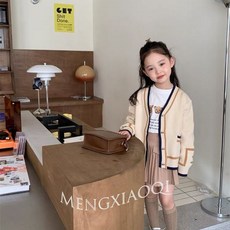 MENGXIAOQI 女童毛衣外套