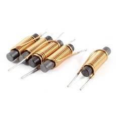 uxcell 5개 6mm x 30mm 15.5 원형 1mm 와이어 페라이트 코어 방사형 리드 인덕터
