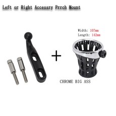 스즈키대로 M/C50 M 50 C90 M109 용 오토바이 액세서리 물병 홀더 퍼치 마운트 음료 홀더 마시는 브래킷, L