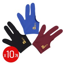 [정품인증 당구몰]본 세손장갑 왼손잡이용 당구장갑(10개) 당구장 용품 재료, 10개, 검정