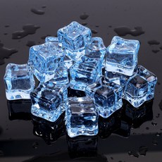 多色冰塊粒 18mm 亞克力 方水晶 裝飾道具 手工編織, 1個, 天藍色【一斤裝】亞力剋冰塊25mm,25mm的一斤約36顆18mm的約100
