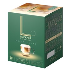 LOOKAS9 低咖啡因拿鐵咖啡隨身包, 14g, 30條, 1盒