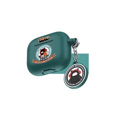 山水之寶 大桔大利 復古Disco保護殼, 綠色, 1個, Airpods 3