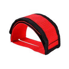 데일리쇼핑 벨크로 픽시 페달 스트랩 토클립 평페달 길이조절, 3세트, 레드