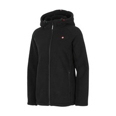 험머 여성 플리스 본딩 후드집업 블랙