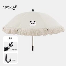 리온 유모차햇빛가리개 자전거 일반형 휴대용 유모차우산 차양막, 1개, 판다 우산