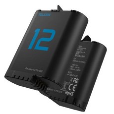 TELESIN 泰迅 GOPRO HERO 9 10 11 12 收納式三槽充電器 收納盒 三充, 1個, 電池x1