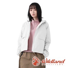 wildland 荒野 女山系防潑短版寬鬆外套 北歐白 0B32921