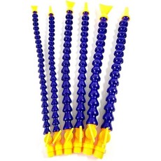 1/2 인치 3/8 인치 1/4 인치 300밀리미터 400밀리미터 플라스틱 유연수 워터 오일 쿨런트 튜브 호스 CNC 밀링 선반 냉각 파이프용 원형 평면 노즐이 부착된 (원형, 1/4", Flat-300MM