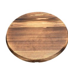 杉木炭化木質圓形鍋蓋, 1個, 20cm杉木鍋蓋 無字, 20cm