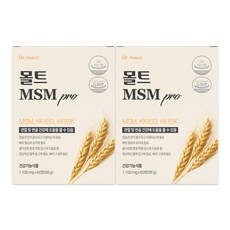식물유래 국내유일 몰트 MSM 프로 관절 연골 프리미엄 영양제 식이유황 엠에스엠, 2개, 60정
