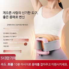 진동운동기구 전신 홈트용 음파진동기 EMS운동기구 헬스장덜덜이 가정용 운동기구, 4세대 초고급 핑크 타이머 듀얼 링, 단일 모델