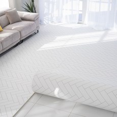 제로벨 제로플러스 21T 층간소음 방지 PVC 롤매트 유아 어린이매트, 헤링본화이트