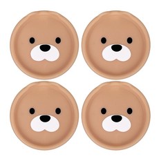 나와아기 실리콘 콘센트 안전커버 마개 멀티탭용, 베이지+피치+수달, 4개