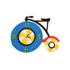 자전거 바퀴 탁상시계 클레이만들기 조립키트 점토놀이 미술수업 어린이집 미술활동