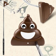 可開發票高爾夫創意粑粑推桿大便推桿高爾夫練習推桿噁搞禮物高容錯低重心 高爾夫推桿 高爾夫球桿 球桿 推桿, 粑粑杆一支, 1個