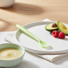 말랑한 실리콘 이유식 롱스푼 1P, 단품